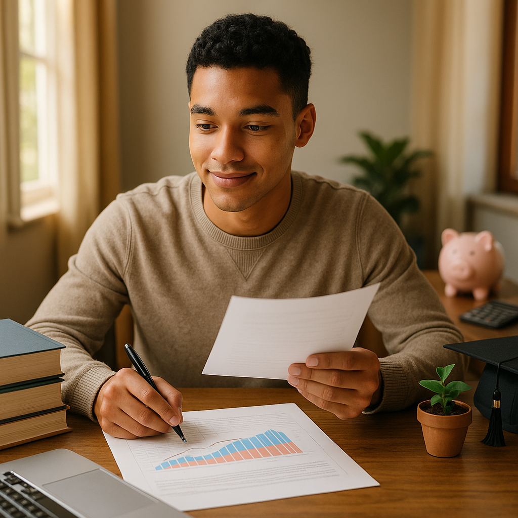 Illustration representing strategies to reduce student loan debt